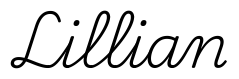 lillian签名范例