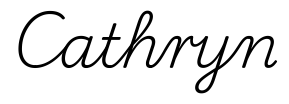 cathryn签名范例