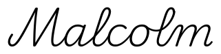 malcolm签名范例