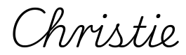 christie签名范例