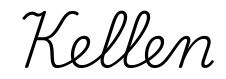 kellen签名范例
