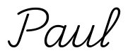 paul签名范例