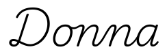 donna签名范例