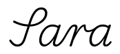 sara签名范例
