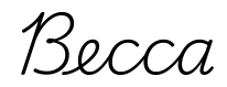 becca签名范例