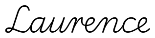 laurence签名范例