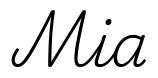 mia签名范例