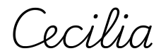 cecilia签名范例
