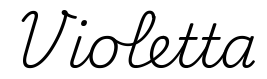 violetta签名范例