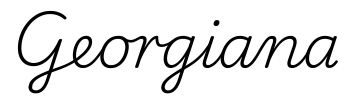 georgiana签名范例