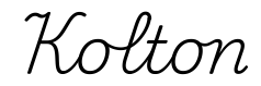 kolton签名范例
