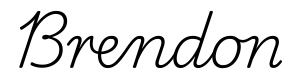 brendon签名范例