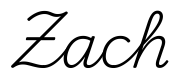 zach签名范例