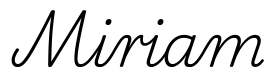 miriam签名范例