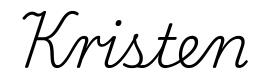 kristen签名范例