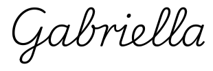 gabriella签名范例