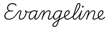 evangeline签名范例