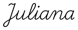 juliana签名范例