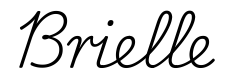 brielle签名范例