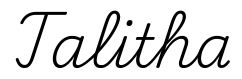 talitha签名范例