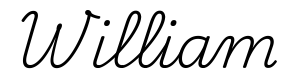 william签名范例