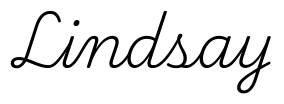 lindsay签名范例