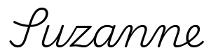 suzanne签名范例
