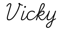 vicky签名范例