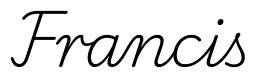 francis签名范例