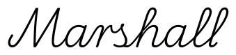 marshall签名范例