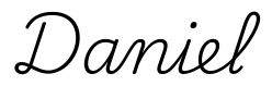 daniel签名范例