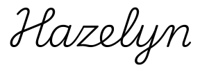hazelyn签名范例