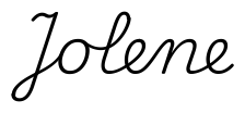 jolene签名范例