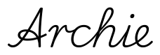 archie签名范例