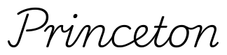 princeton签名范例