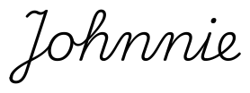 johnnie签名范例