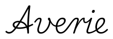averie签名范例
