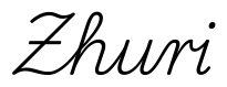 zhuri签名范例