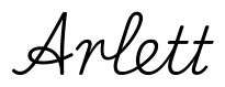 arlett签名范例