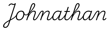 johnathan签名范例