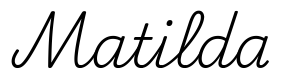 matilda签名范例