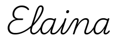 elaina签名范例