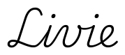 livie签名范例