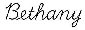 bethany签名范例