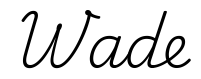 wade签名范例