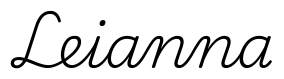 leianna签名范例