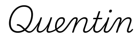 quentin签名范例
