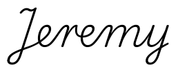 jeremy签名范例
