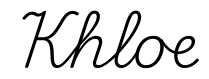 khloe签名范例