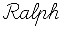 ralph签名范例